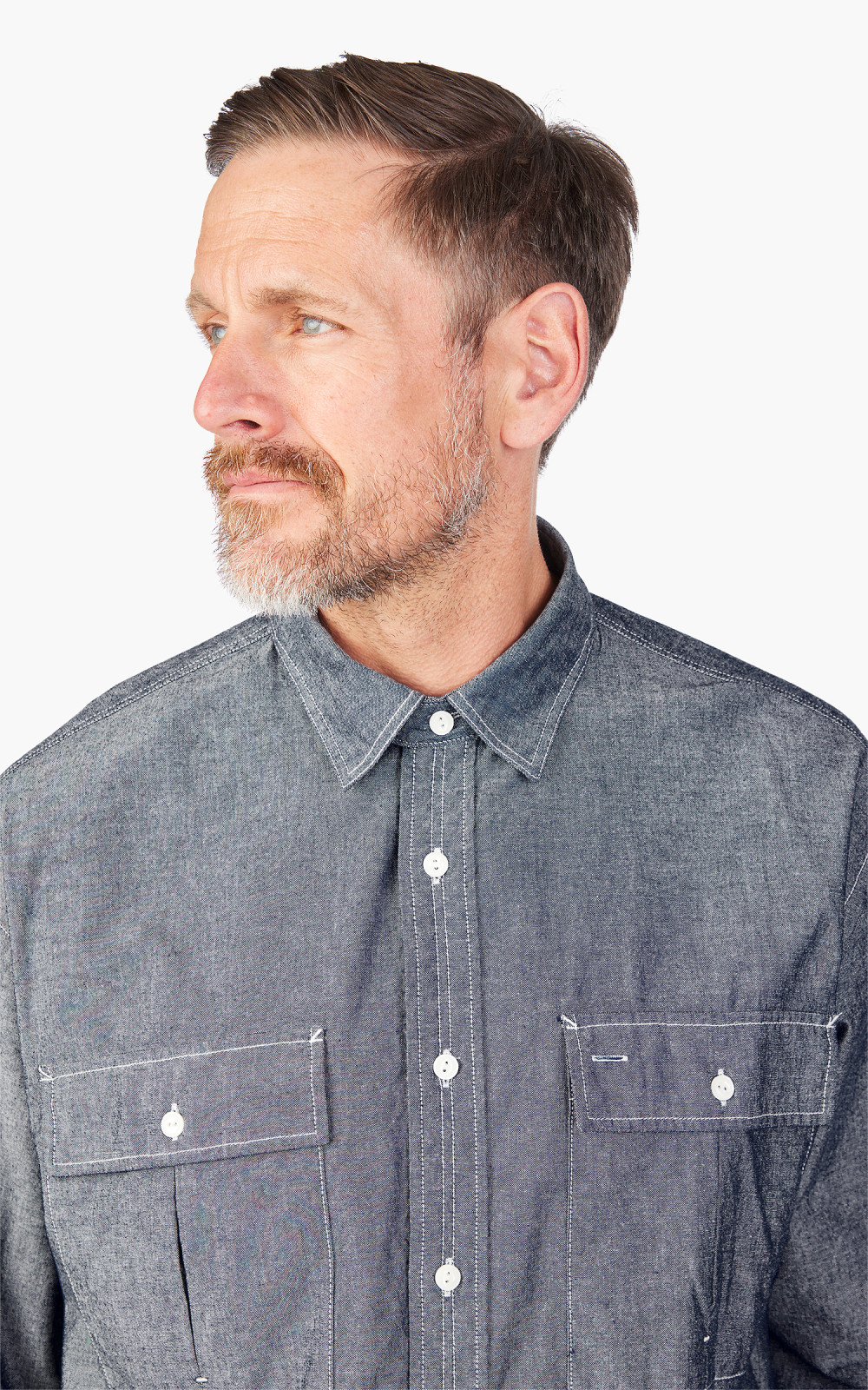 Ordinary Fits | Chambray Work Shirt - Indigo | Men | Blue