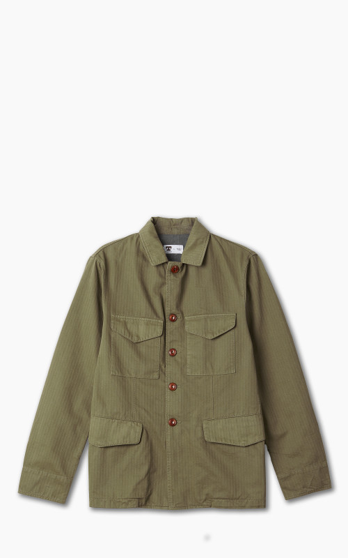 Tellason Explorer Jacket Herringbone Twill Olive