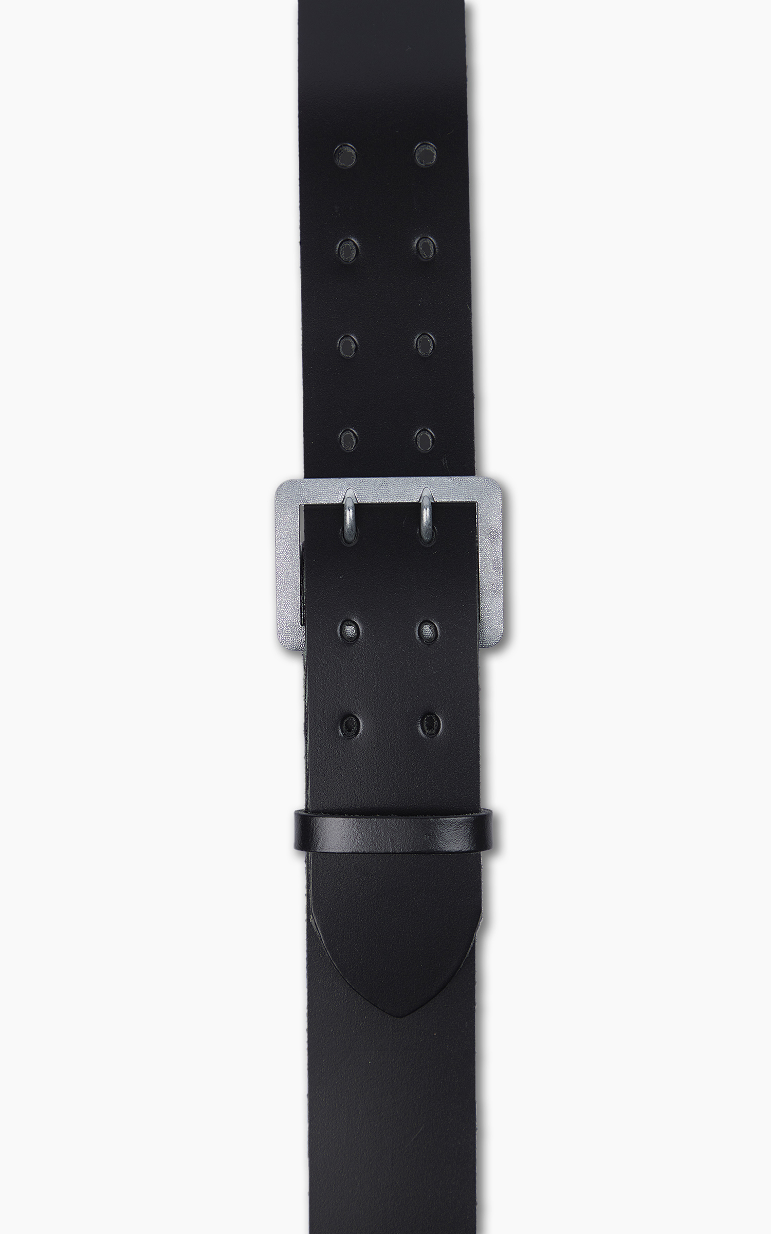 Military Surplus Double Prong Leather Belt Black | Cultizm