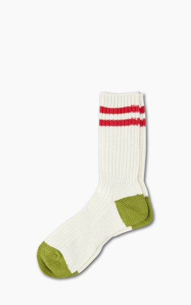 Anonymous Ism Socks Recover 2 Line Crew Off White