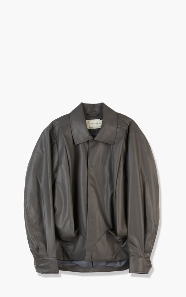 Feng Chen Wang Faux Leather Jacket Grey FMS13JK01-Grey