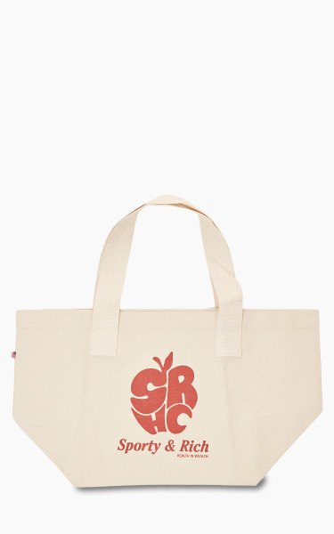 Sporty &amp; Rich Apple Tote Natural/Red