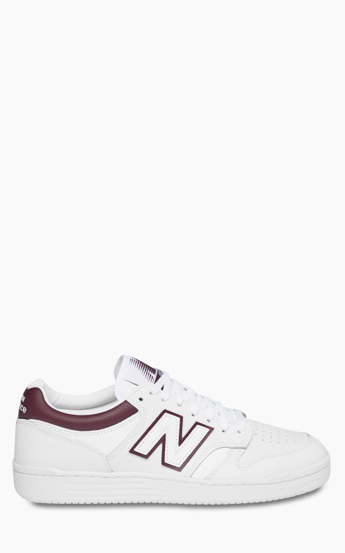 New Balance BB480 LDB White/Burgundy