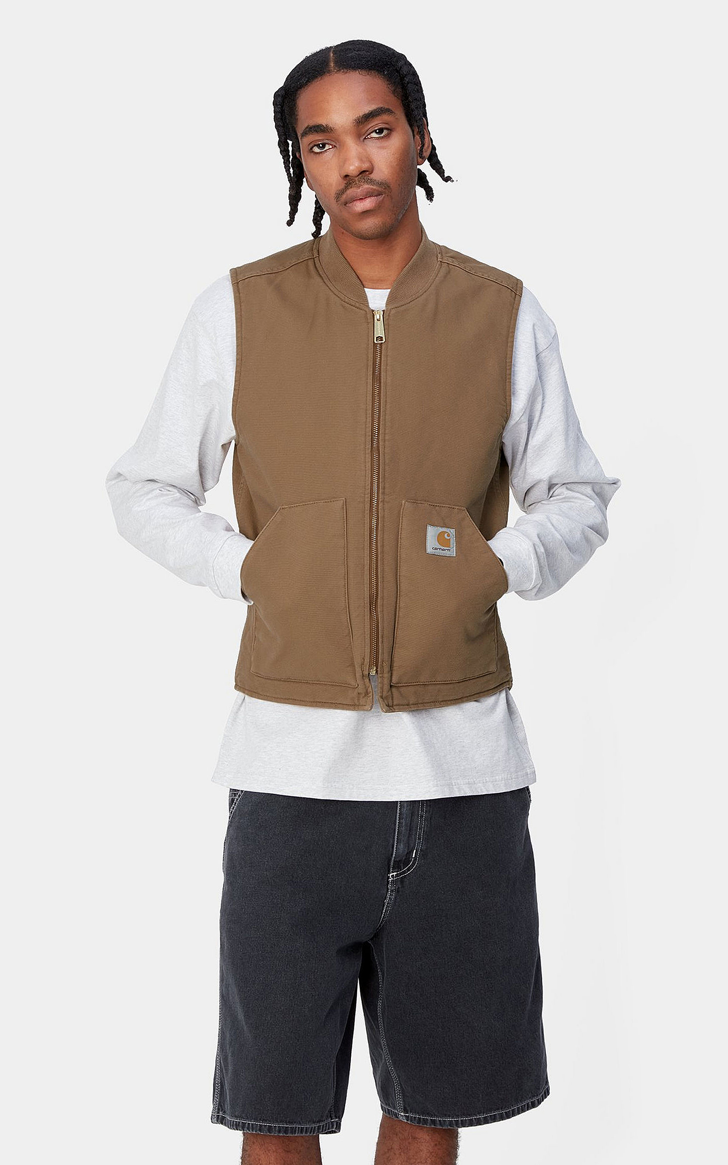 Carhartt WIP Classic Vest Hamilton Brown Rinsed | Cultizm