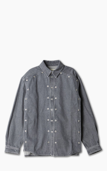 Y/Project Classic Button Panel Denim Shirt Grey