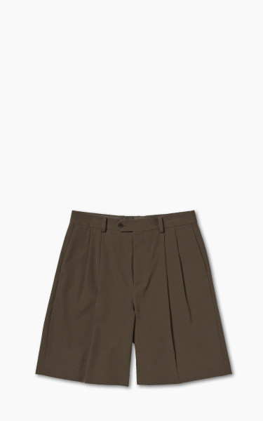Auralee Light Wool Max Gabardine Shorts Dark Brown | Cultizm
