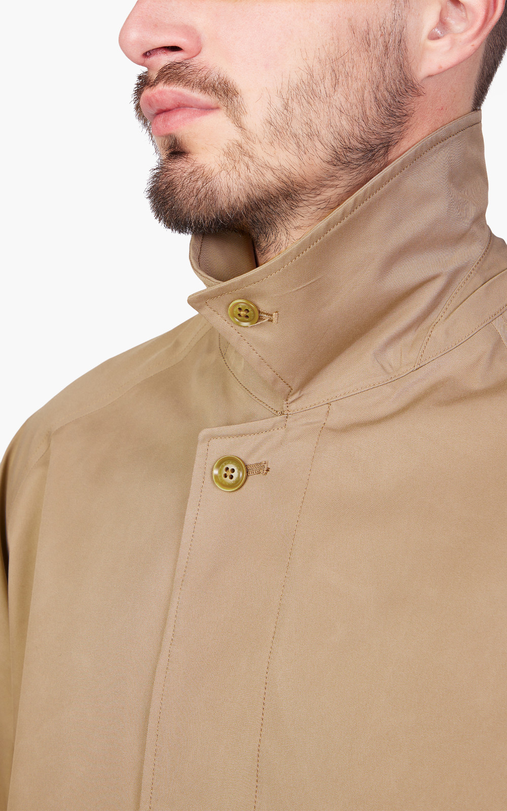 Nanamica 2L GORE-TEX Soutien Collar Coat Beige | Cultizm