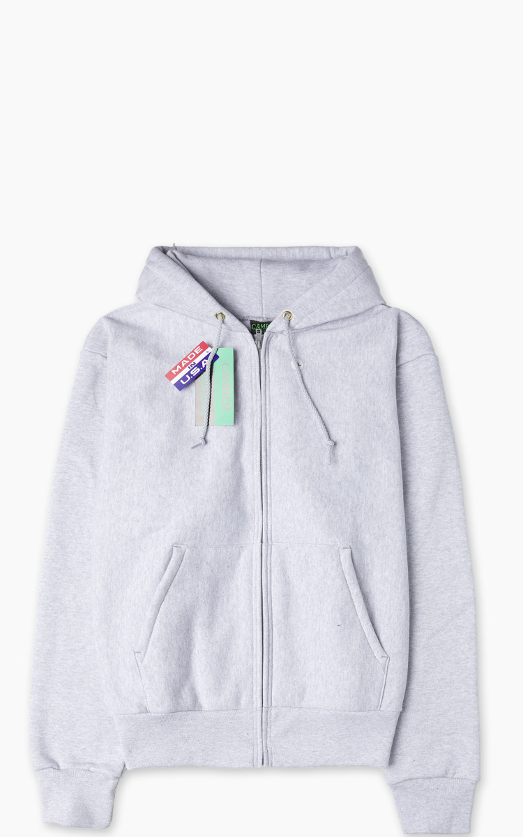 Camber USA #231 Heavyweight Zip Hoody Heather Grey | Cultizm Camber USA #231 Heavyweight Zip Hoody Heather Grey | Cultizm