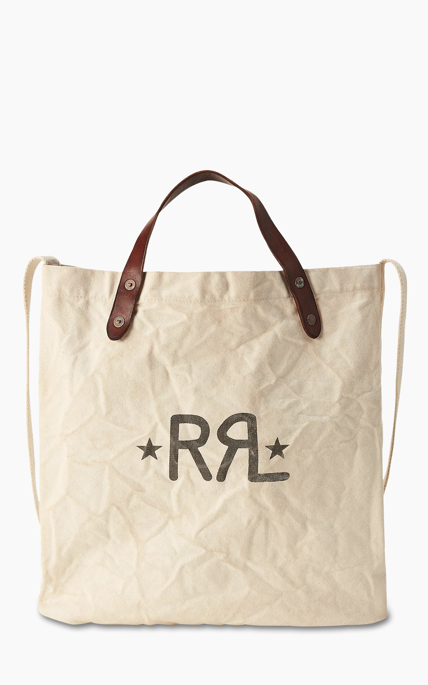 RRL Logo Canvas Market Tote Greige Cultizm