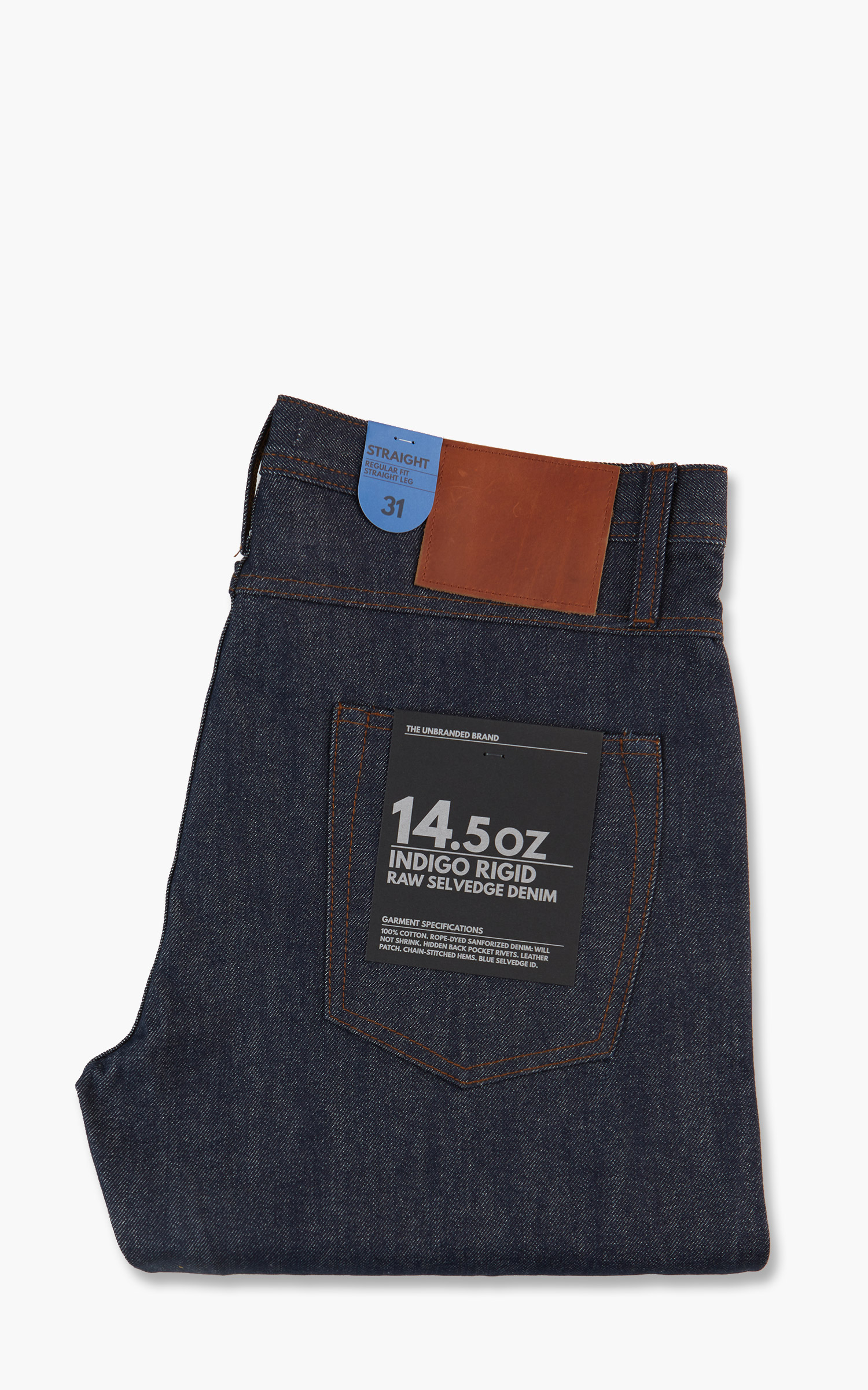 The Unbranded Brand UB301 Straight Fit Selvedge Indigo 14.5oz | Cultizm