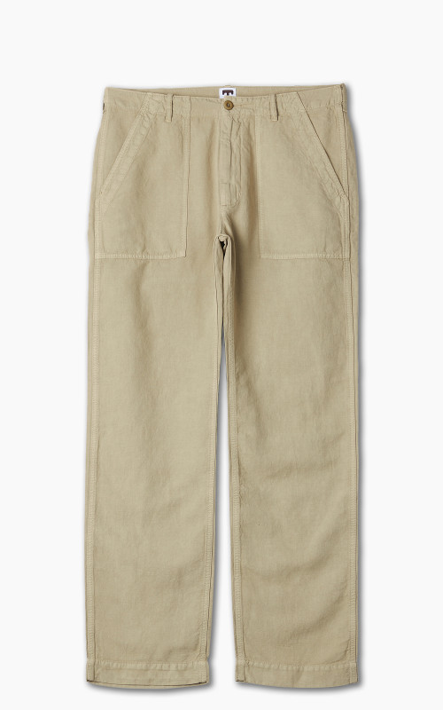 Tellason Fatigue Pant Straight Cotton Linen Slub Desert Sand