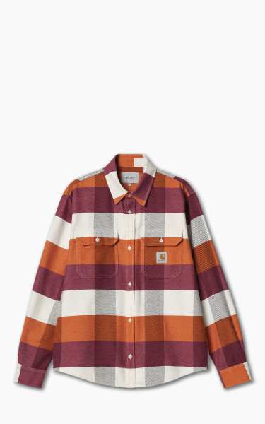 Carhartt WIP L/S Lyman Shirt Lyman Check/Kumquat