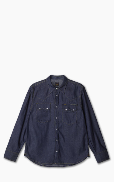 Lee 101 50s Western Shirt Dry Indigo 7.5oz