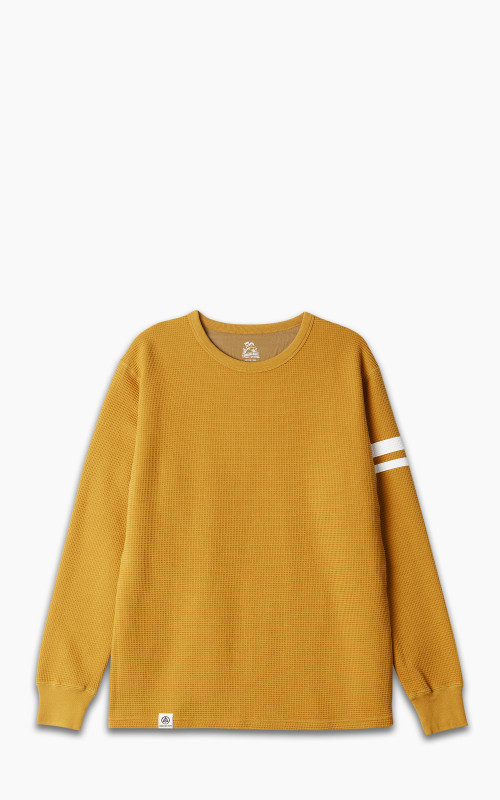 Momotaro Jeans MZTS0079 GTB Thermal Longsleeve T-Shirt Mustard