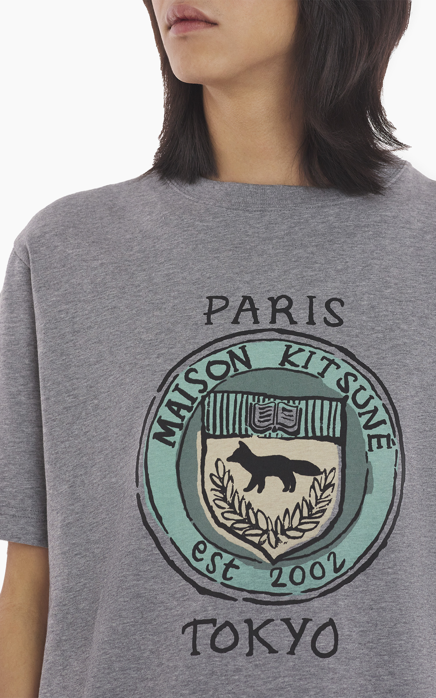 Maison Kitsuné City Coins Comfort T-Shirt Medium Grey