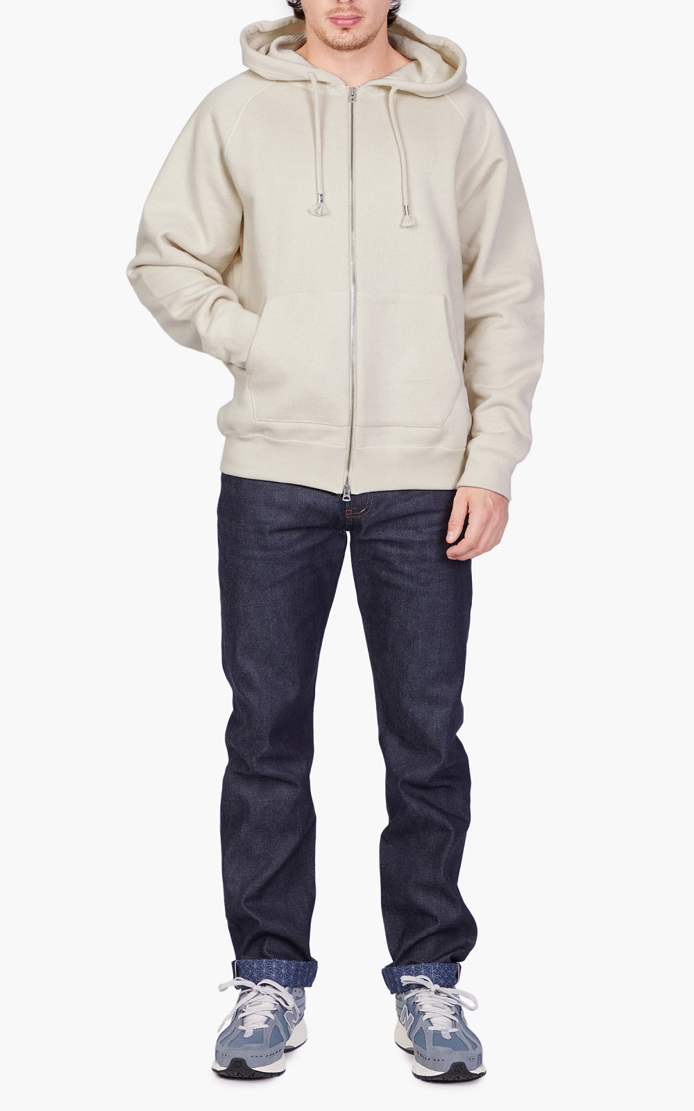 試着のみ SOL x FUC Premium Zip Hoodie Cream