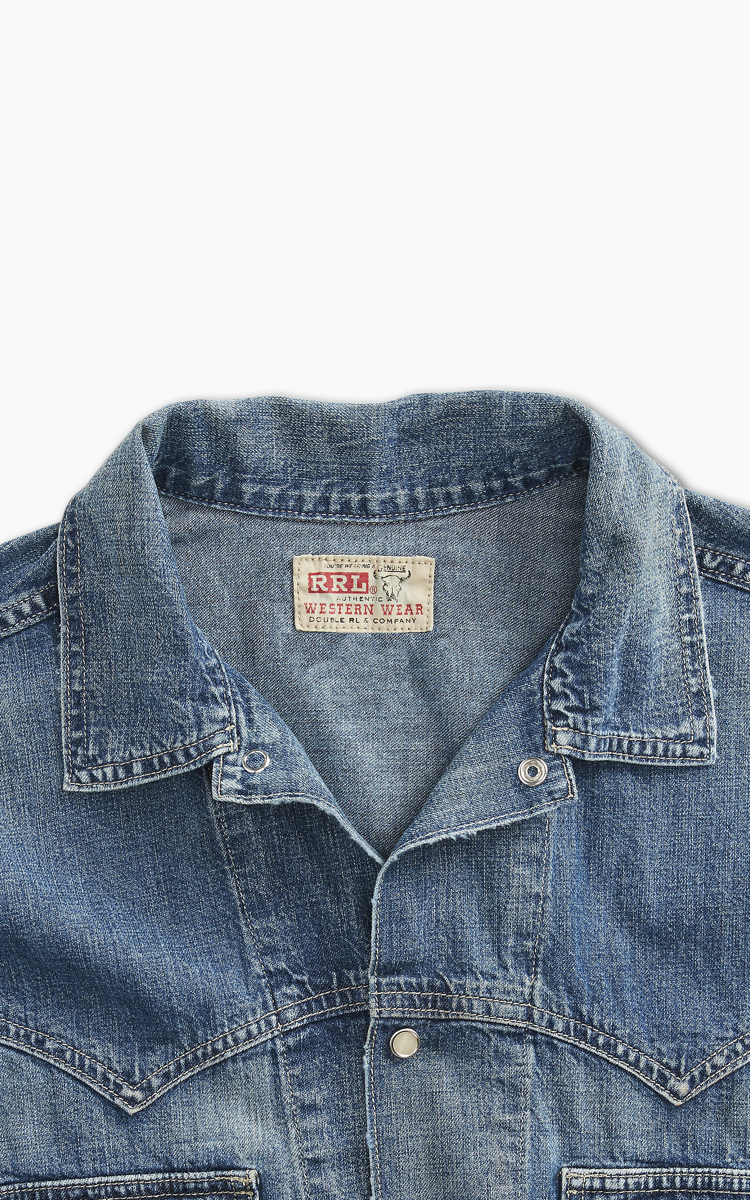 RRL Sawtooth Western Denim Jacket Hewson Wash | Cultizm