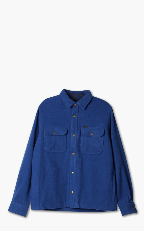 Lee 101 Wool Overshirt Lake Blue