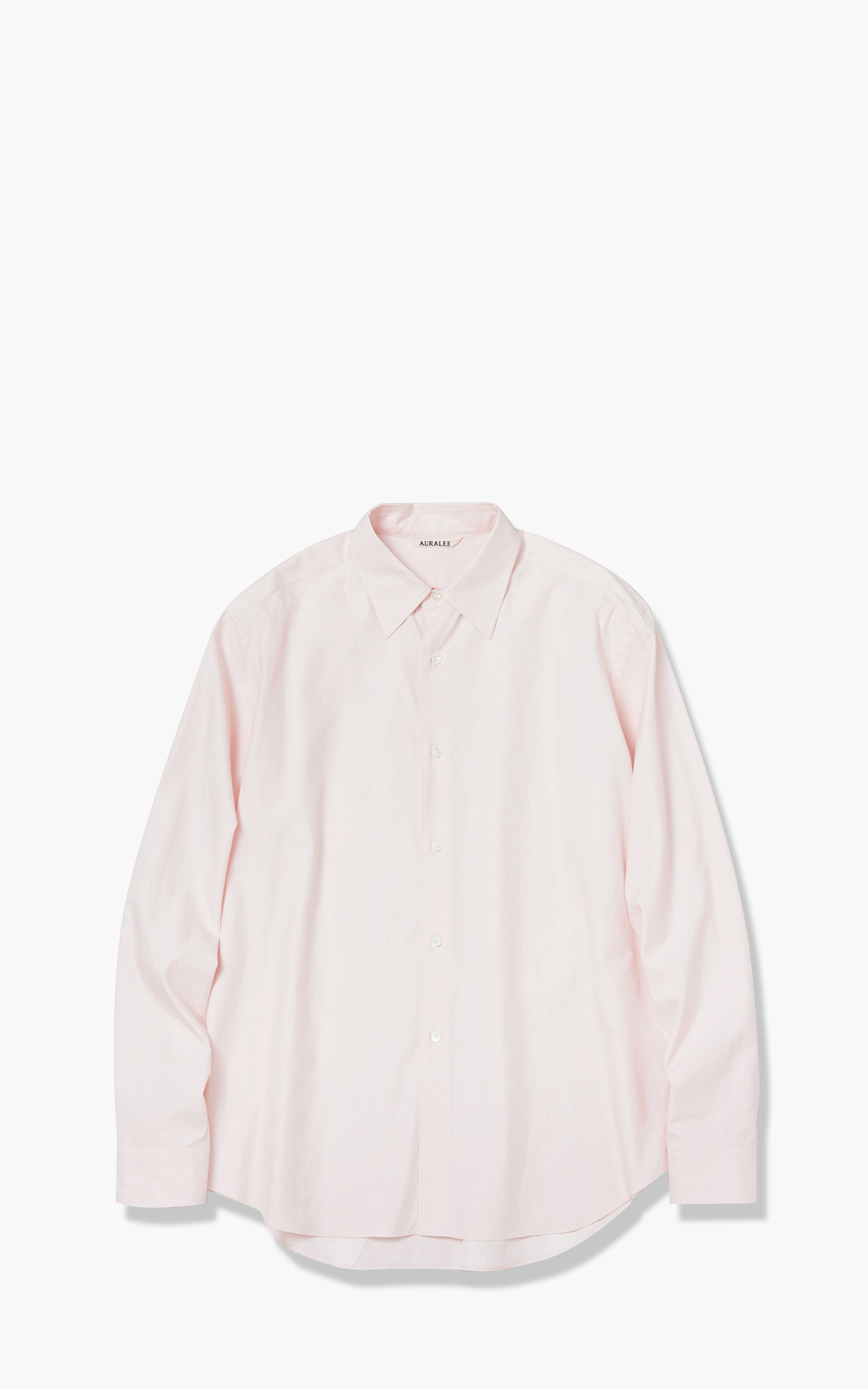 Auralee Washed Finx Twill Shirt Light Pink | Cultizm