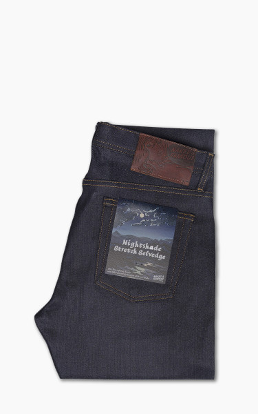 Naked &amp; Famous Denim Weird Guy Nightshade Stretch Selvedge Indigo 12oz