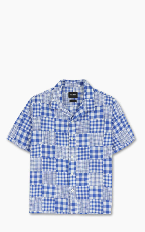 Howlin' Cocktail D`Amore Shirt Blue Madras Patchwork