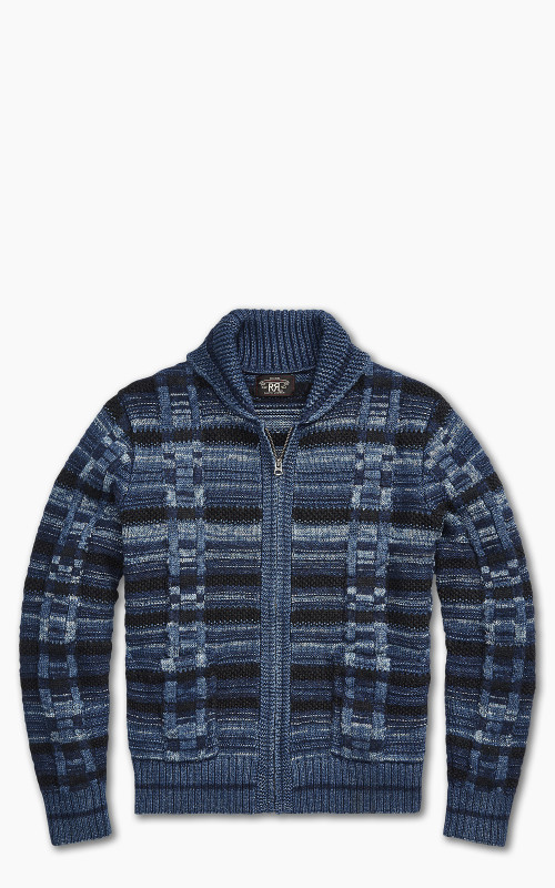 RRL Full Zip Cardigan Indigo