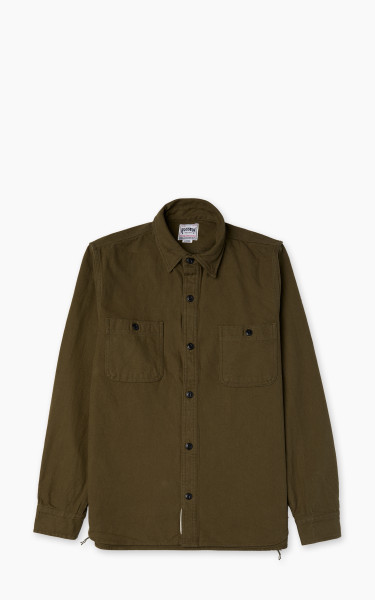 Houston Solid Viera Shirt Heavy Ounce Olive
