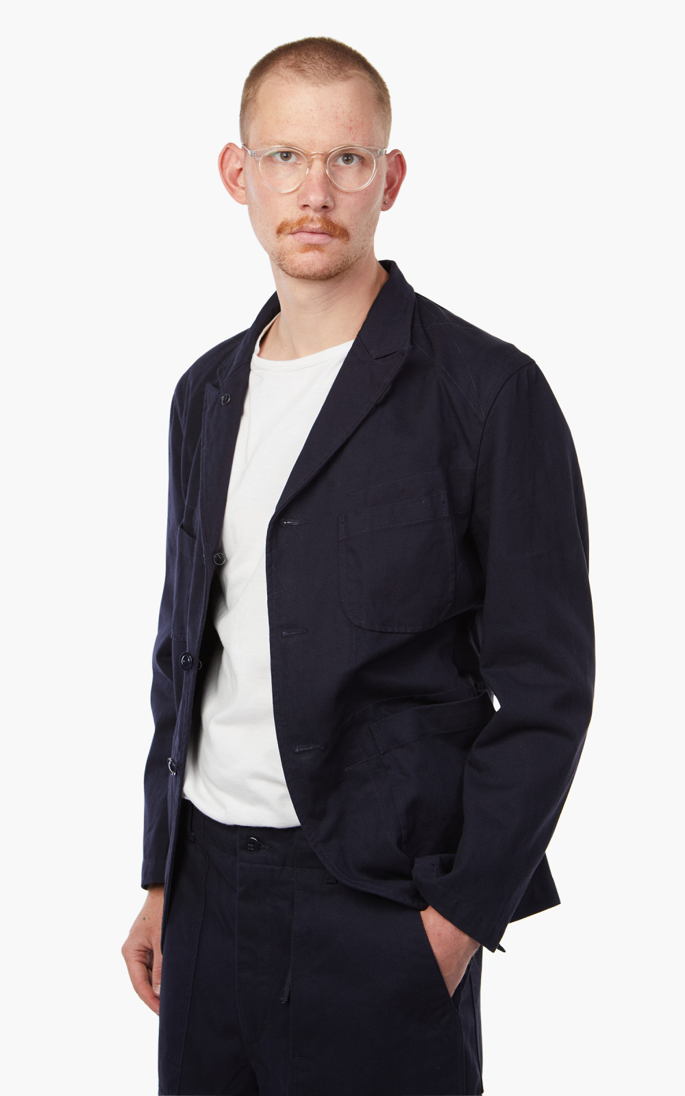 Engineered garments bedford jacket navy deals