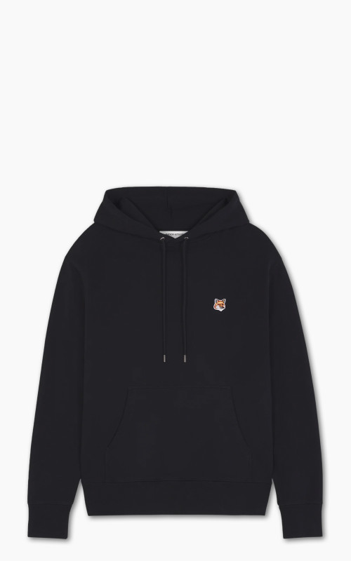 Maison Kitsuné Fox Head Patch Regular Hoodie Black