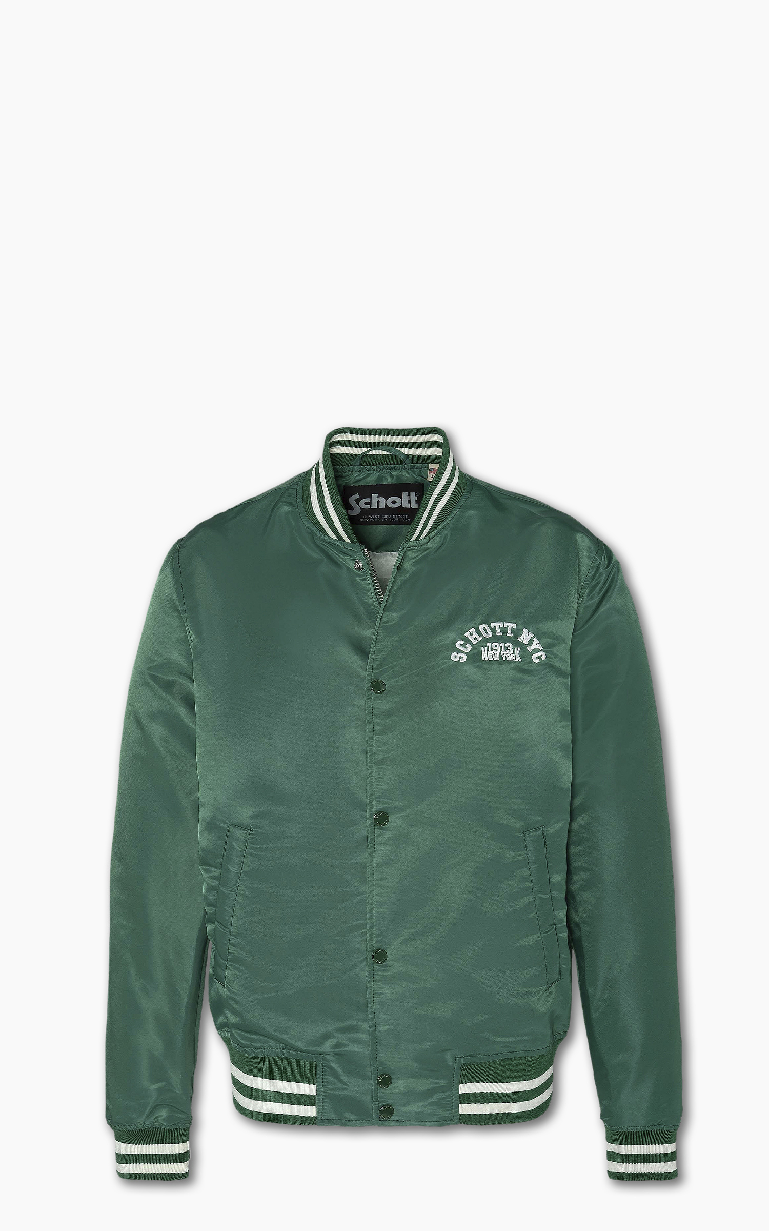 Schott NYC Princeton1 Varsity Jacket Green Cultizm