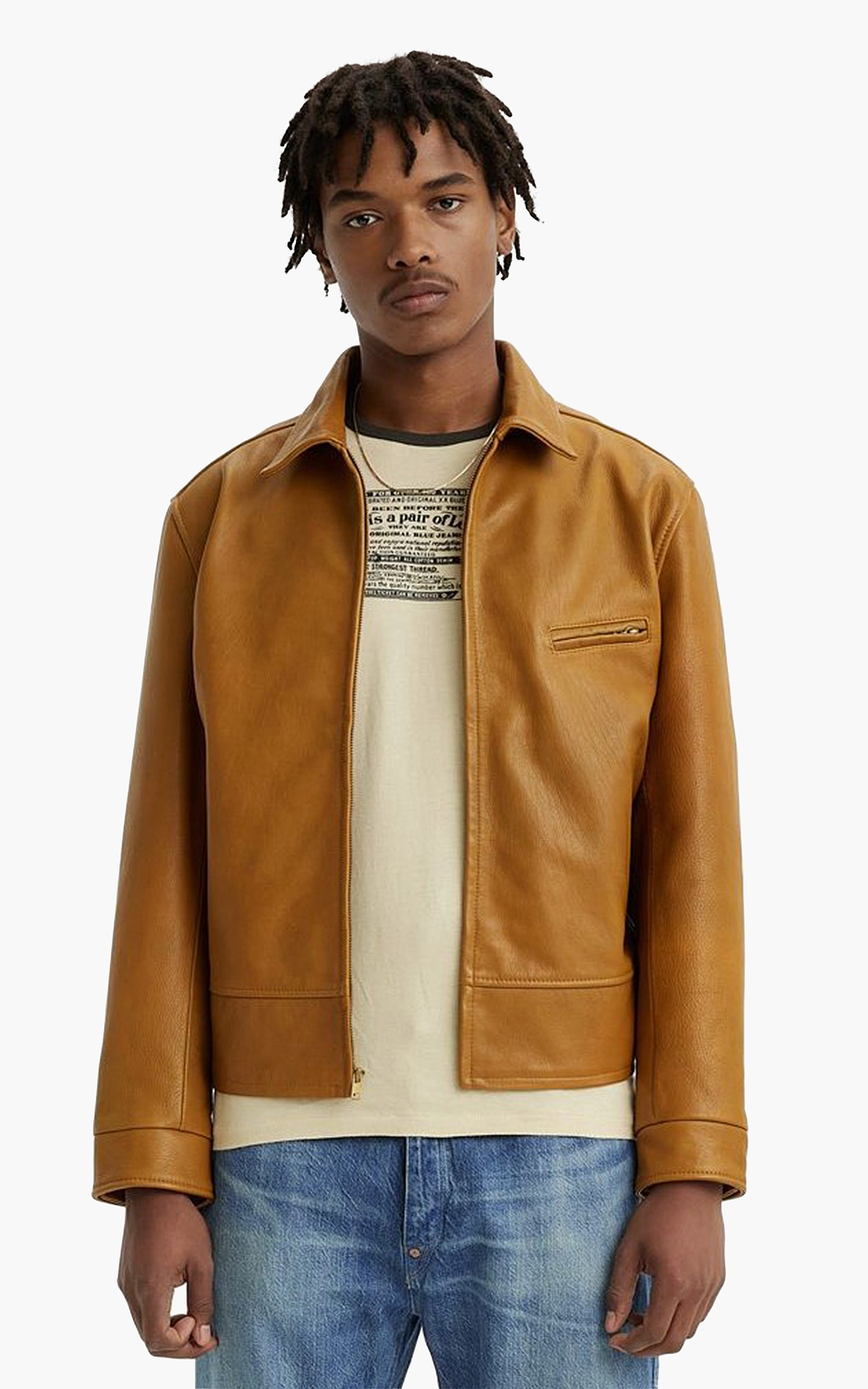 Levi leather coat discount