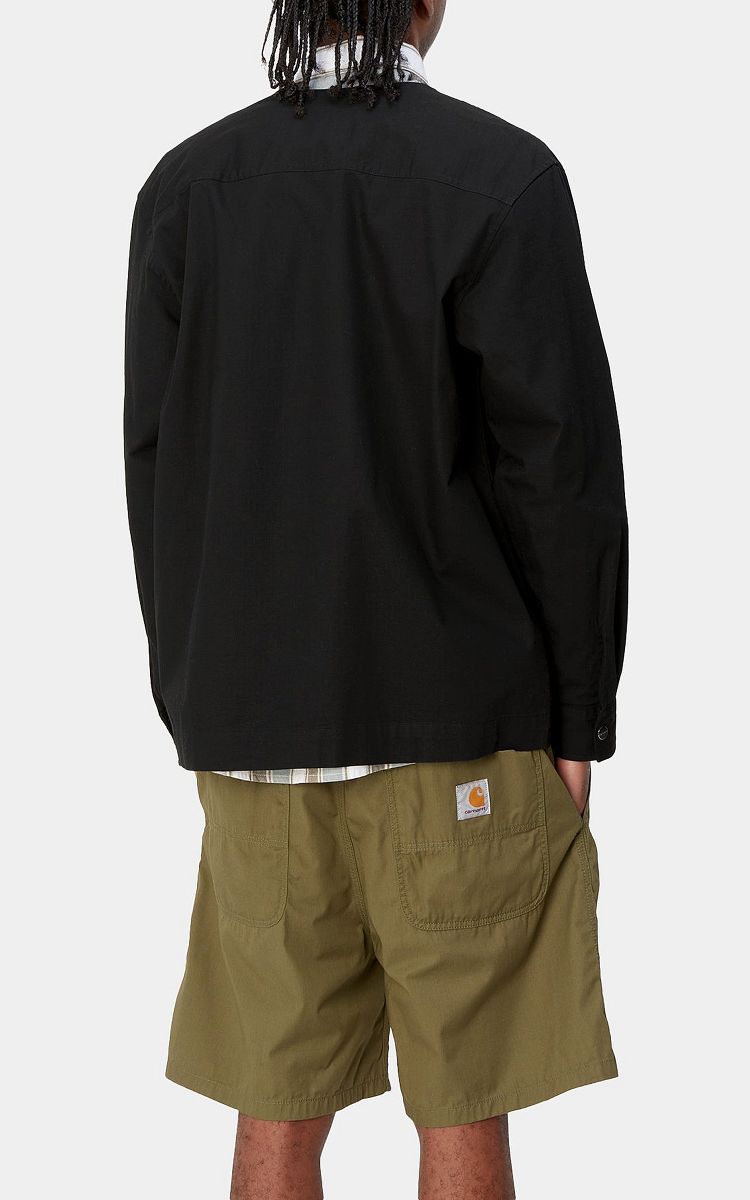 Carhartt WIP Elroy Shirt Jac Columbia Ripstop Black | Cultizm