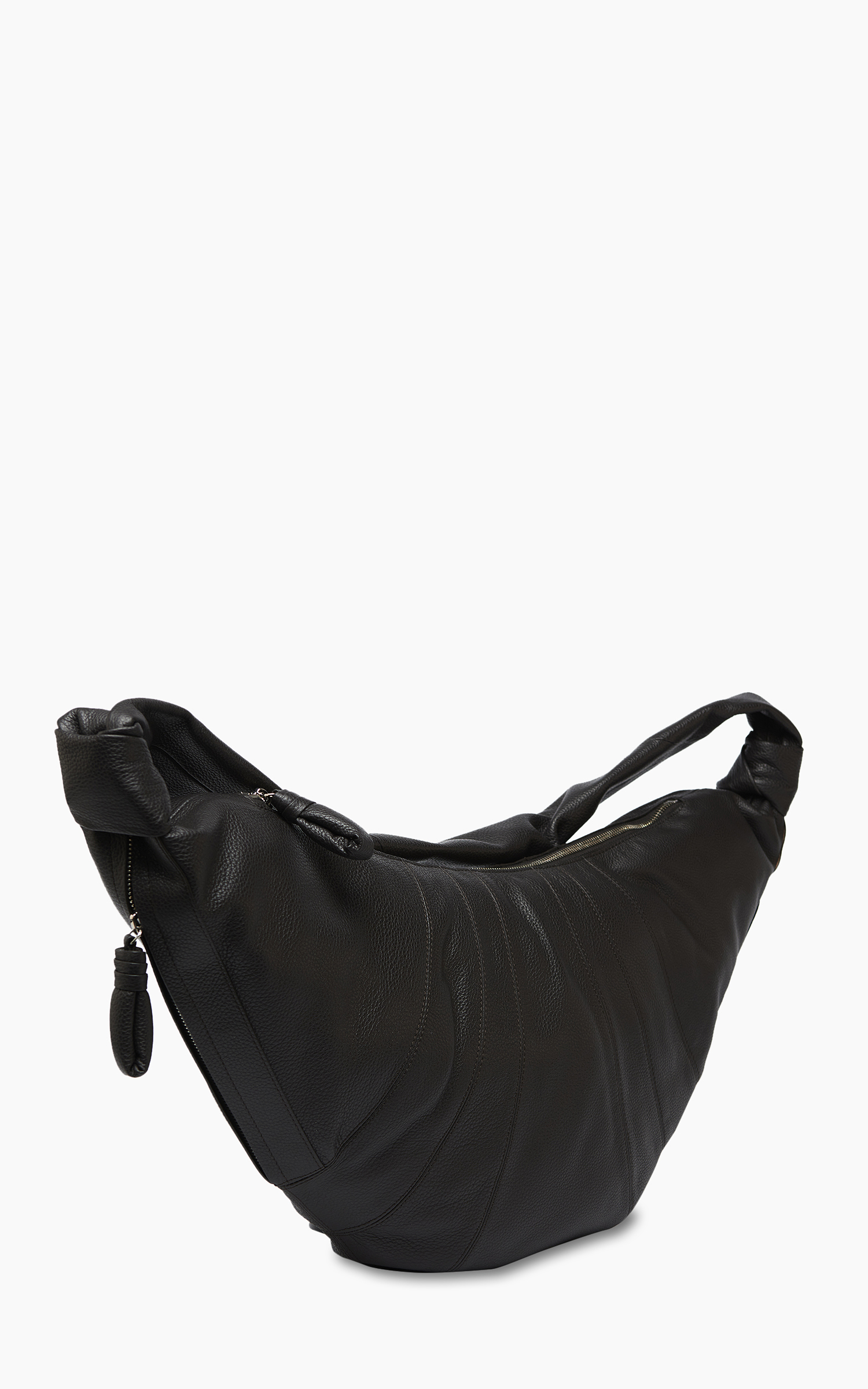 Lemaire Large Croissant Bag Grained Leather Dark Chocolate Lemaire Large Croissant Bag Grained Leather Dark Chocolate