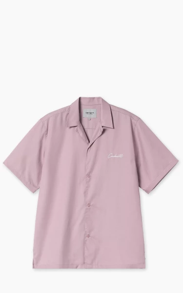 Carhartt WIP S/S Delray Shirt Hortensia/White