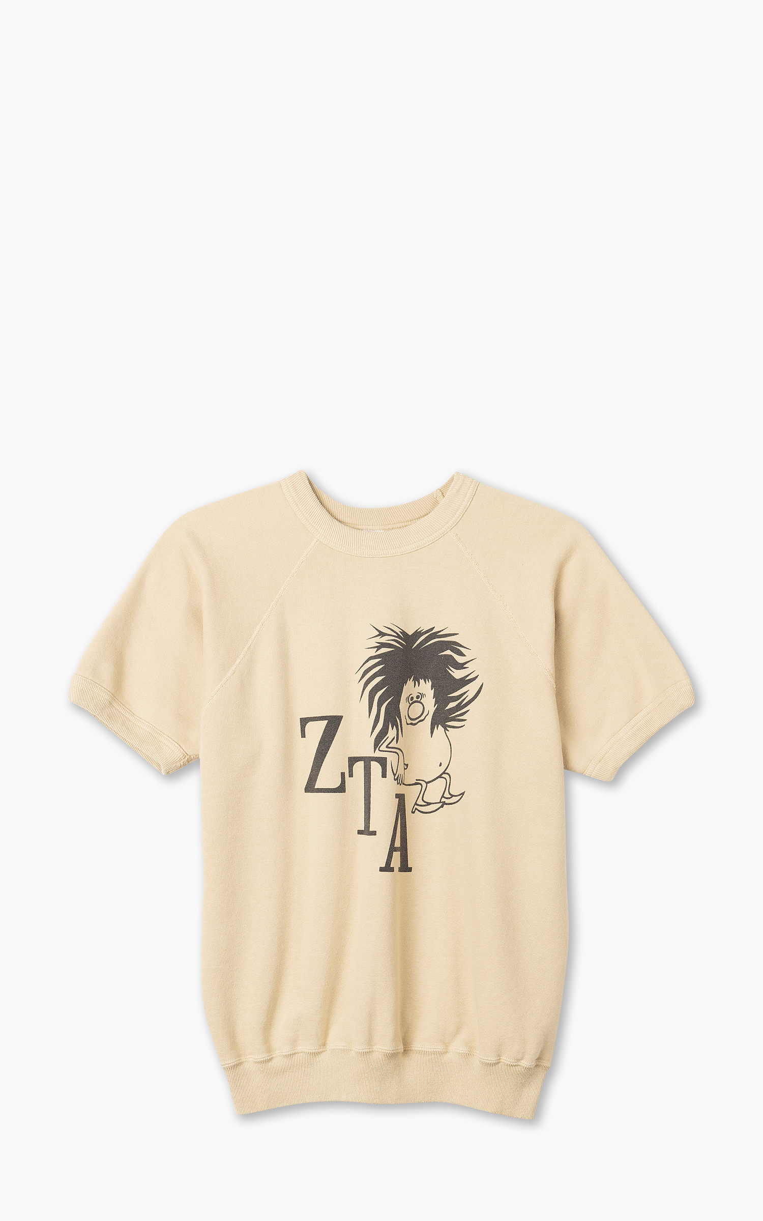 Warehouse Co. Lot 4084 Half Sleeve Sweatshirt ZTA Dark Beige Cultizm