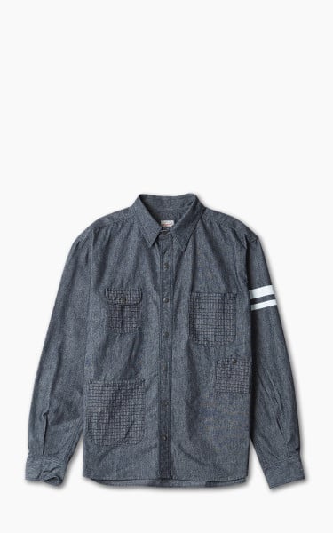Momotaro Jeans MLS2030M23 Flame-Retardant Denim Shirt Indigo