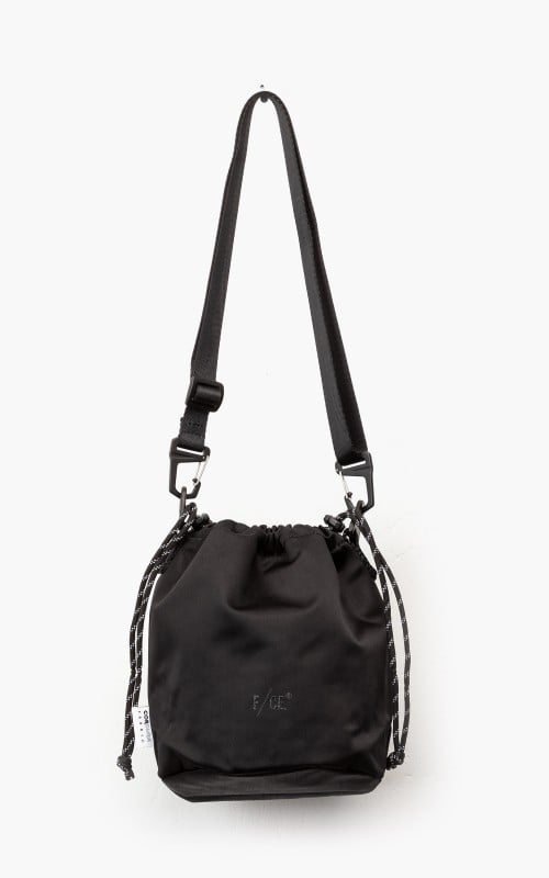 F/CE. Satin Drawstring Bag Black