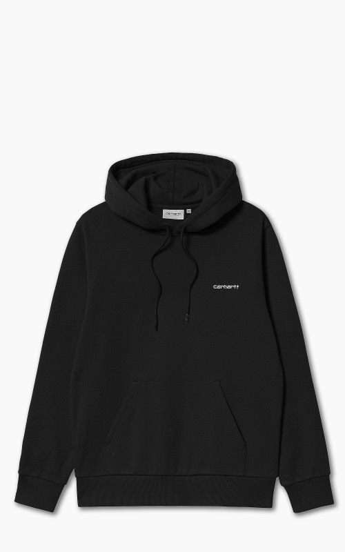 Carhartt WIP Hooded Script Embroidery Sweat Black/White