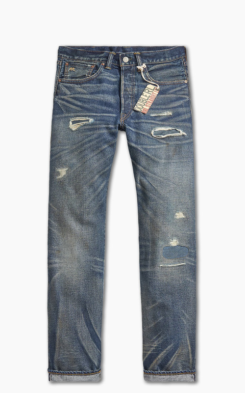 RRL Straight Fit 5-Pocket Selvedge Denim Hawley Wash