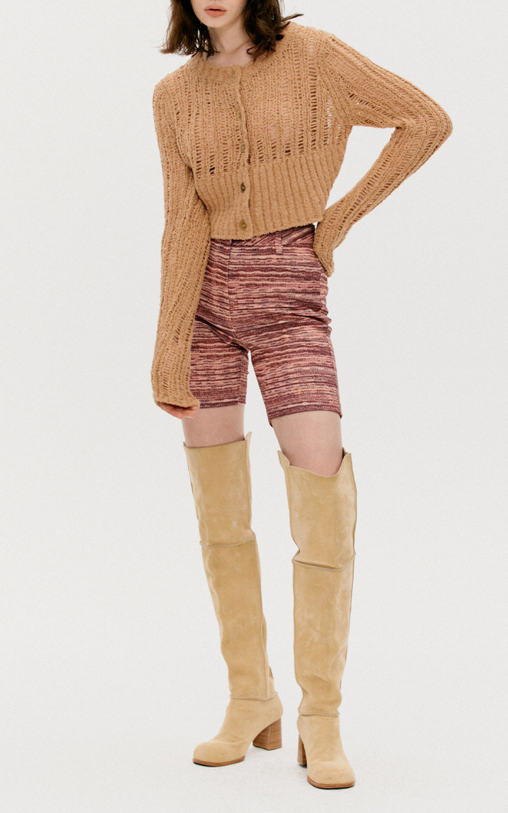 on perfromance-TAOP Shorts AOP セットアップ P-FERG-DNM Man: Shorts with trompe l'oeil print | Diesel