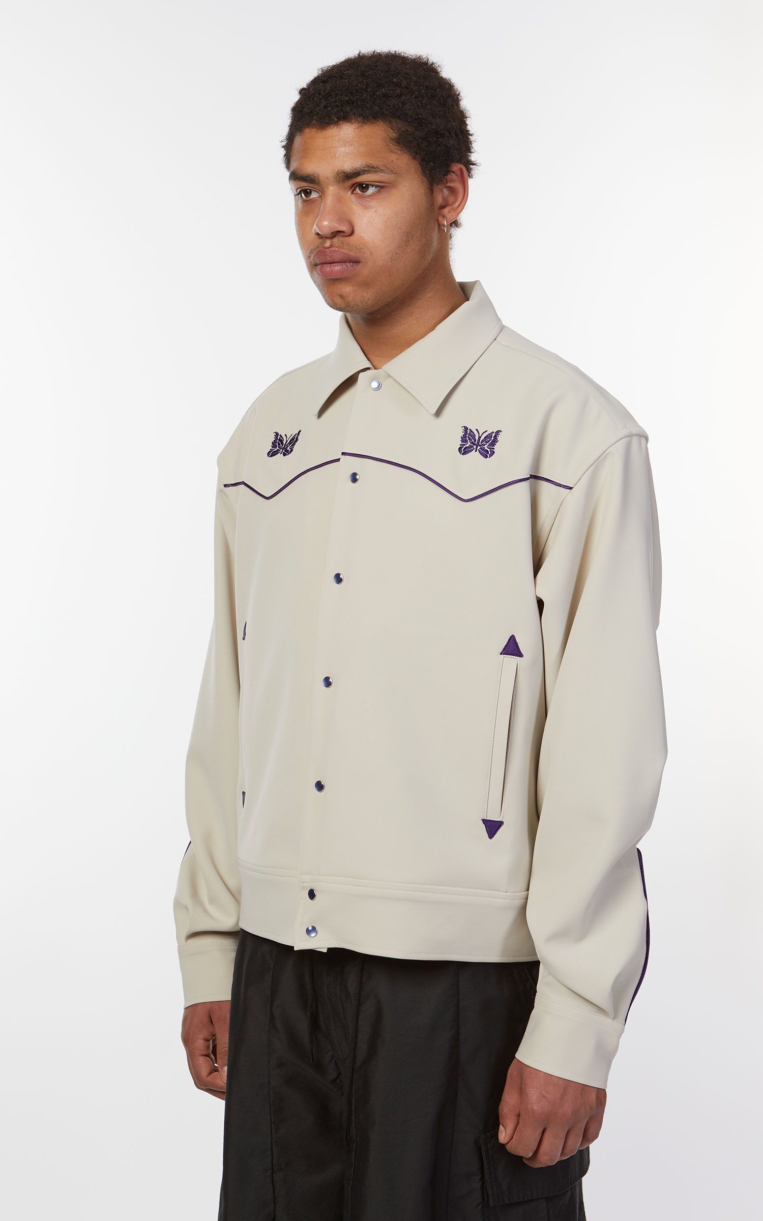 Needles Piping Cowboy Jacket Beige | Cultizm