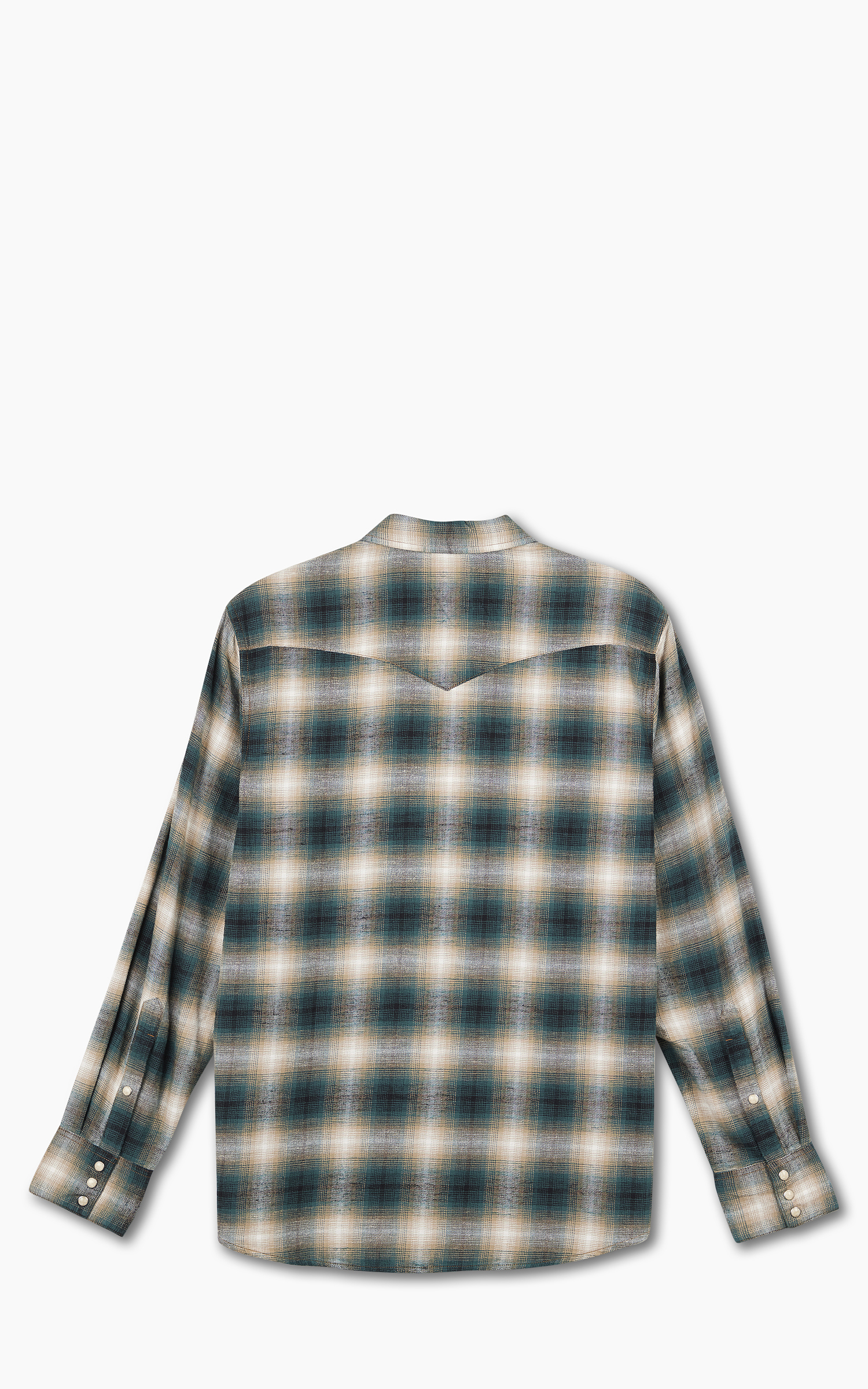 Wrangler L/S Western Shirt Dark Matcha | Cultizm