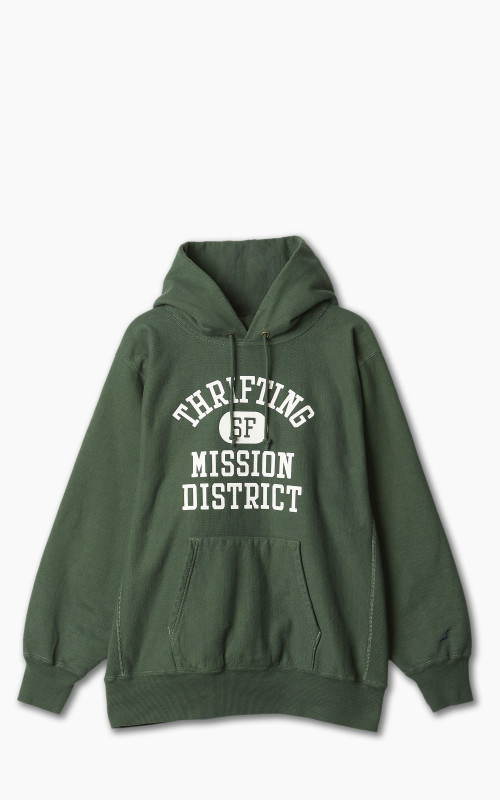 OrSlow Heavy Weight Vintage Hoodie Green