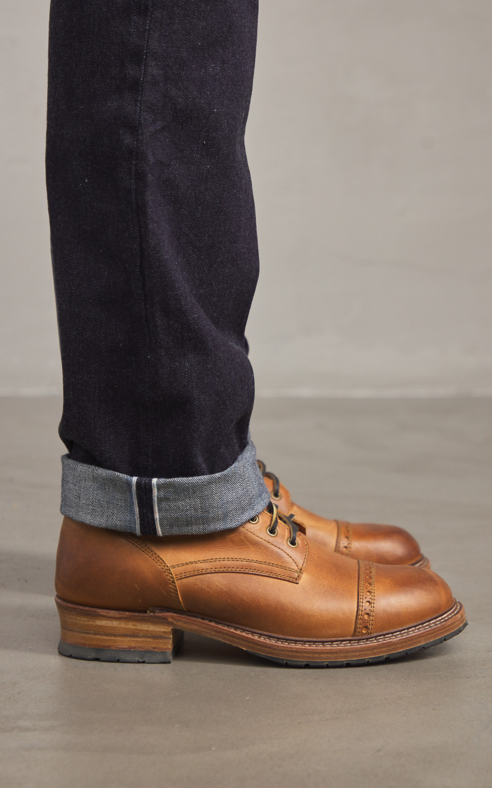 The Flat Head FN-3009 Regular Tapered Jeans Selvedge Indigo