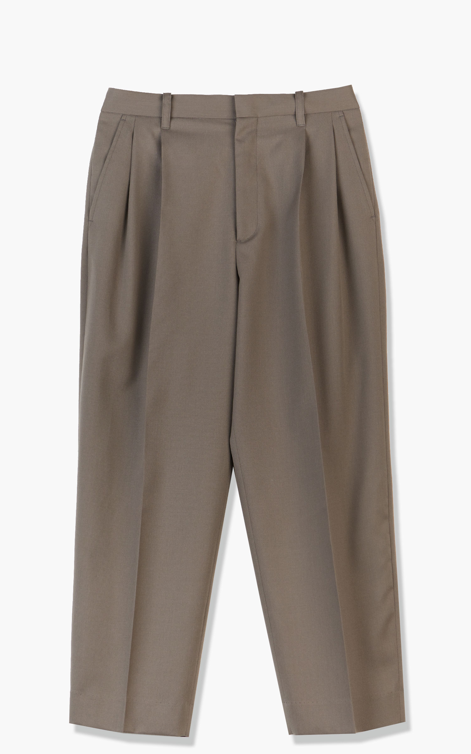 stein Ex Wide Tapered Trousers Light Khaki