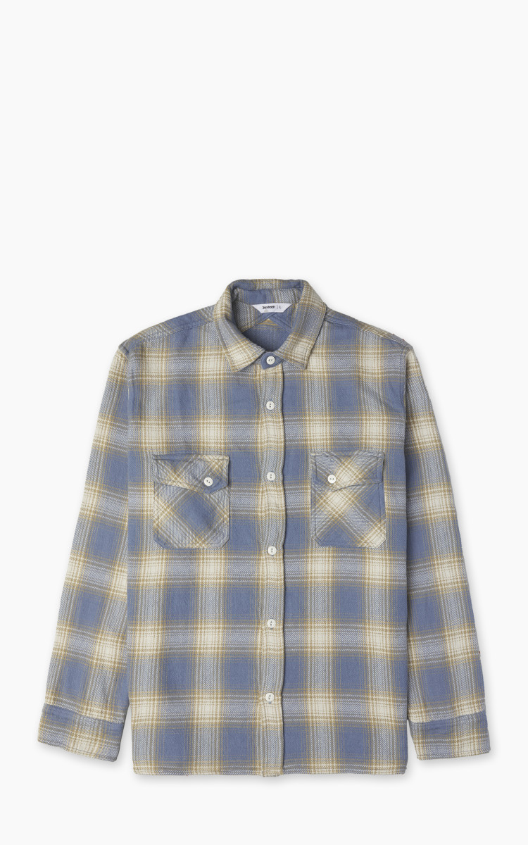 3sixteen Crosscut Flannel Plaid Powder Blue | Cultizm 3sixteen Crosscut Flannel Plaid Powder Blue | Cultizm