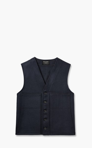 Filson Mackinaw Wool Vest Dark Navy