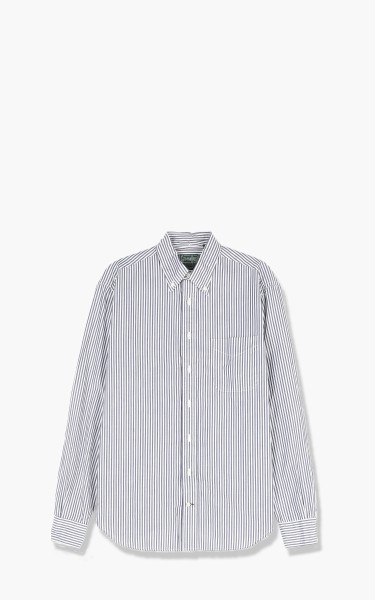 Gitman Vintage Button Down L/S Shirt Navy Bengal Stripe