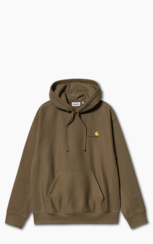 Carhartt WIP Hooded American Script Sweatshirt Lumber