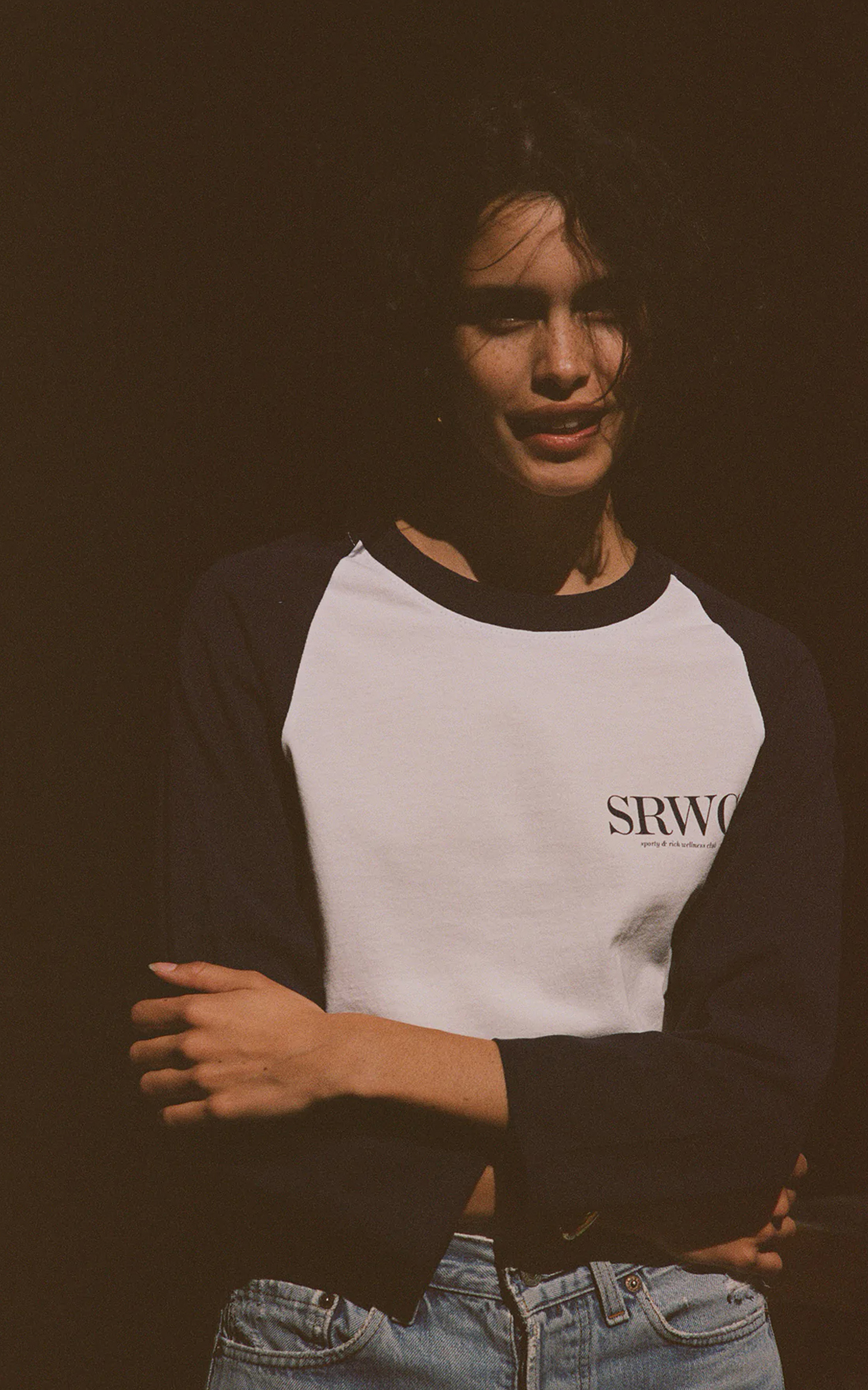 Sporty & Rich Upper East Side Baseball Tee White | Cultizm